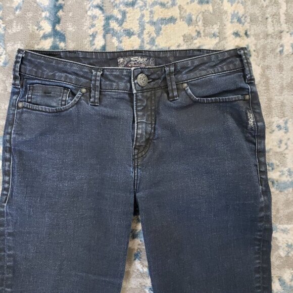 Silver Jeans Stevie Women's Size 30 Stretch Mid Rise Dark Wash Denim - Picture 8 of 9